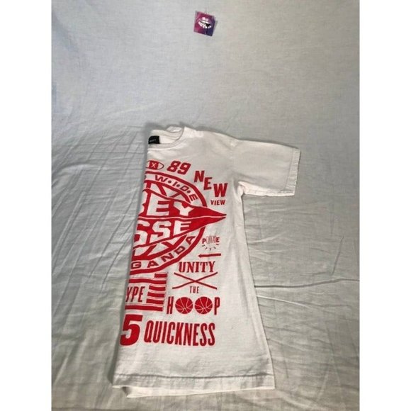 Obey Posse Graphic Shirt Mens sz Small White Short Sleeve T-Shirt - Picture 7 of 7